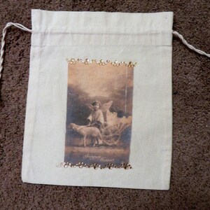 Bolsa de regalo o golosina francesa hecha a mano para Pascua o bautismo
