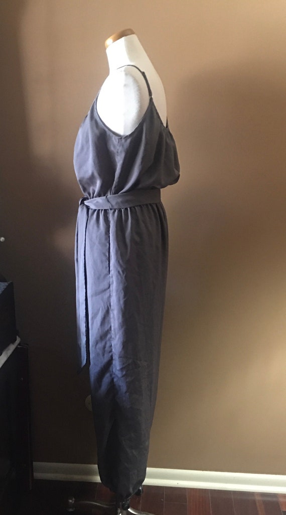 Naked Zebra Grey Crepe Jump Suit, size Medium 198… - image 2