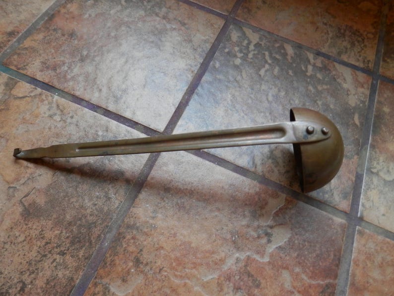 Vintage French Solid Copper Sause Boullian Gravy Ladle