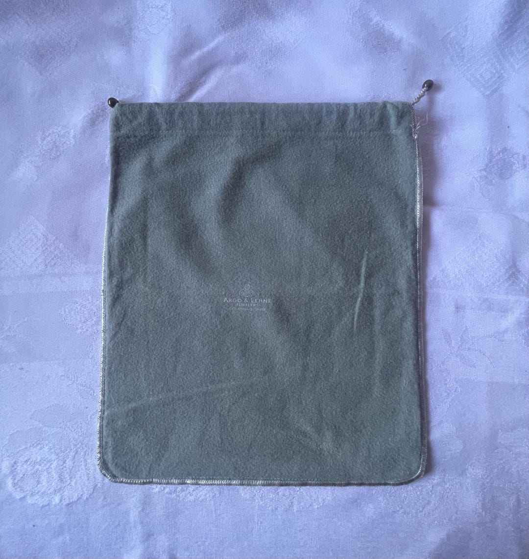 Vintage Argo & Lehne Jewelers, Columbus, Anti - Tarnish Storage Bag for