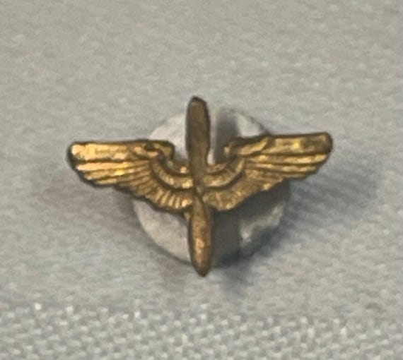 WWII US Army Air Force Prop and Wings Cadet Cap Insignia Pin - Etsy
