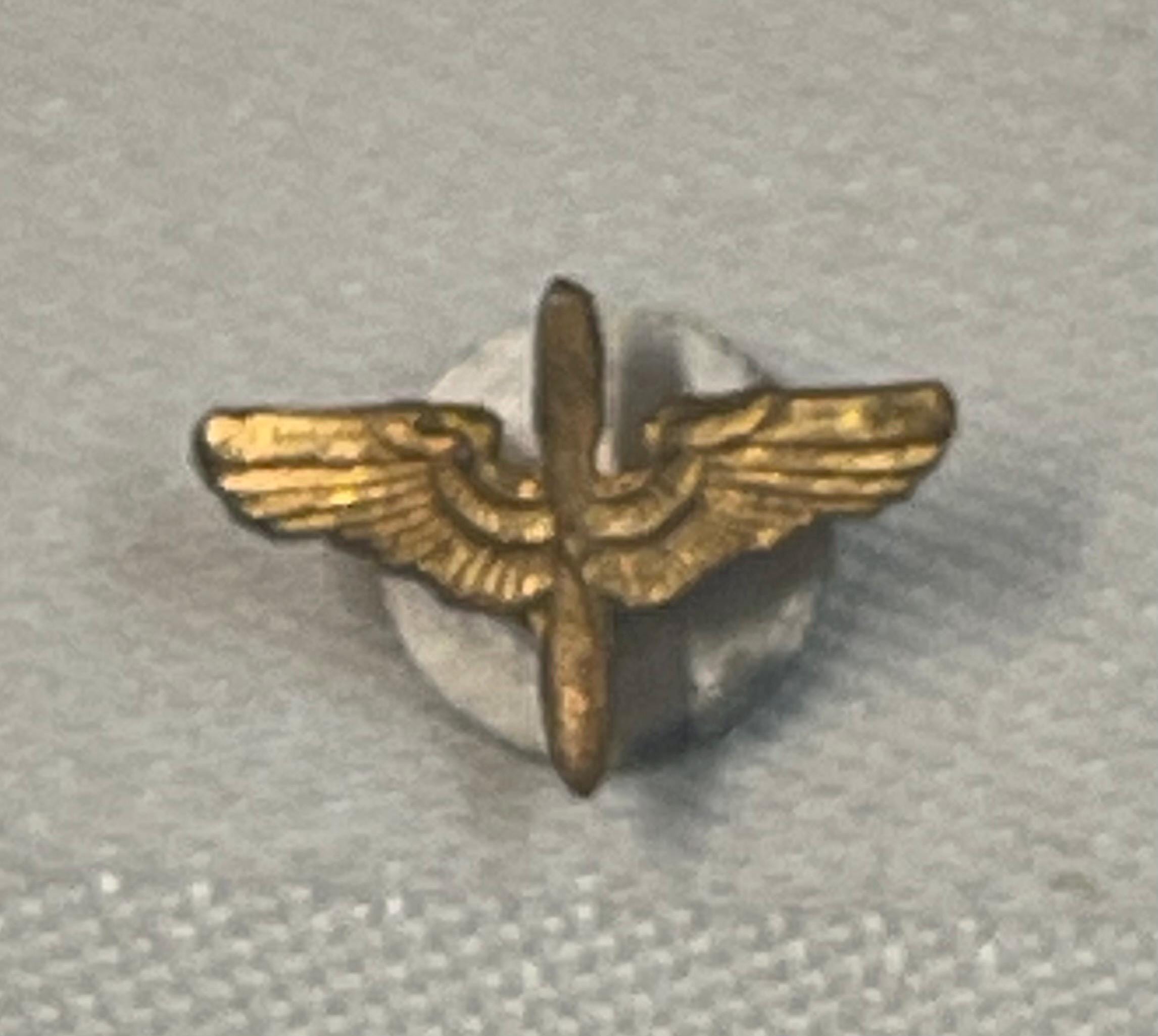 WWII US Army Air Force Prop and Wings Cadet Cap Insignia Pin - Etsy