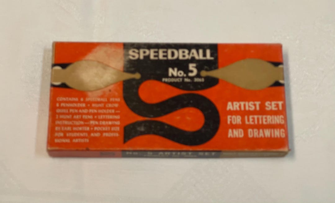 Speedball #5 Artist Set for Lettering and Drawing - Etsy