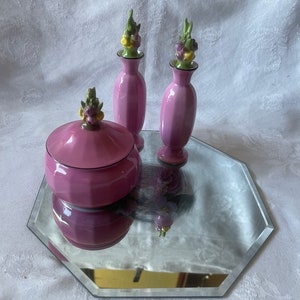 Decorated Mirror Display Piece, Accent Piece, Furniture Protection