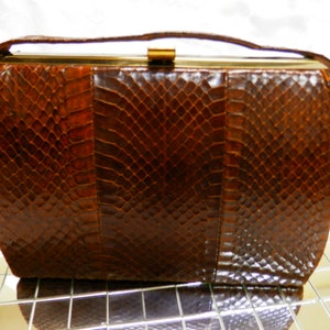 Vintage Snake Skin Purse 1940-1950's image 2