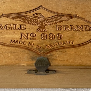 Vintage Post WWII Eagle Brand No 999 Grooming Kit Box made in West Germany