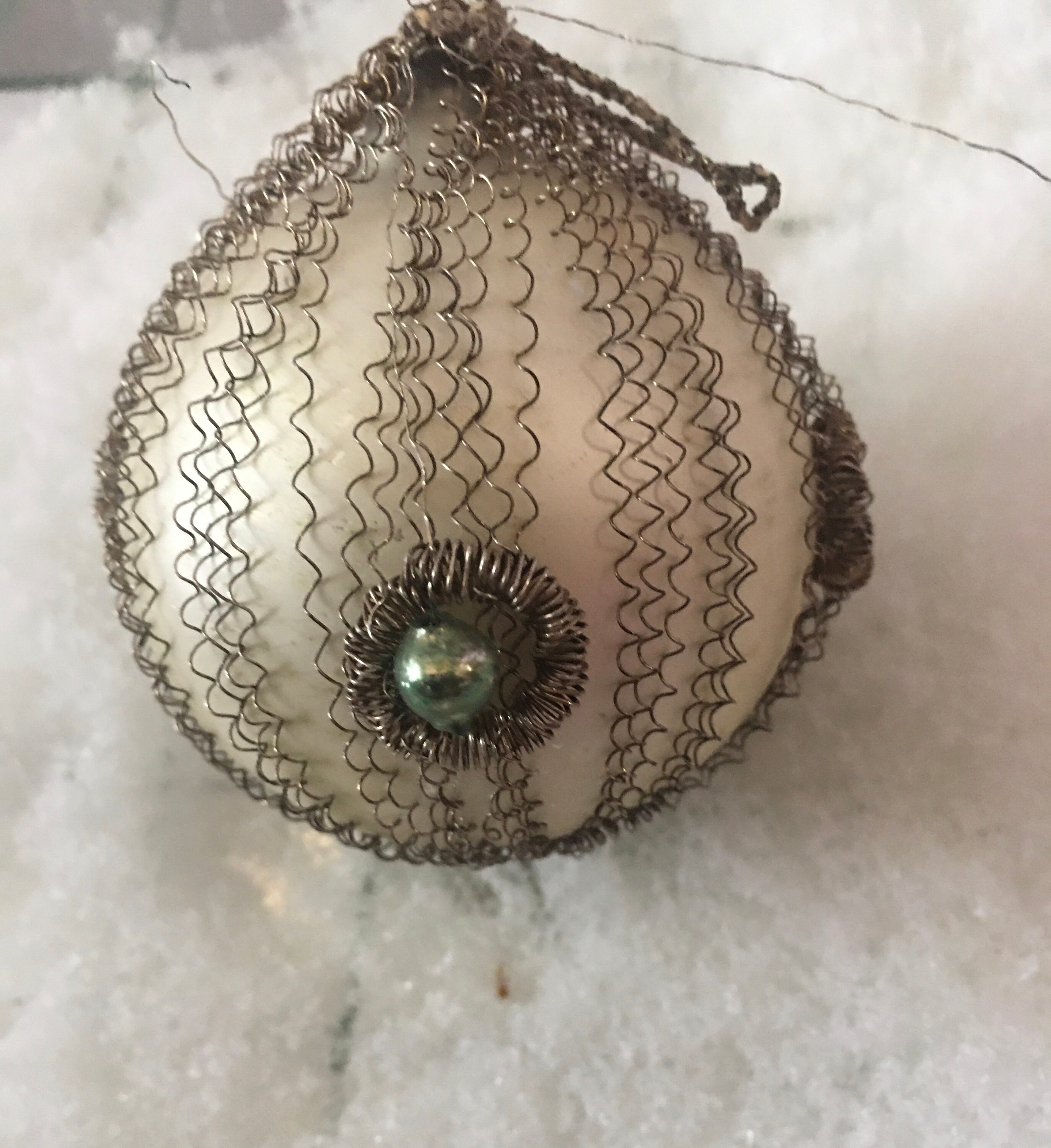 Early Antique Wire Wrapped Christmas Ornament Etsy UK