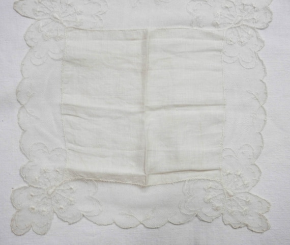 Turn of Century Women's Handkerchief with Delicat… - image 2