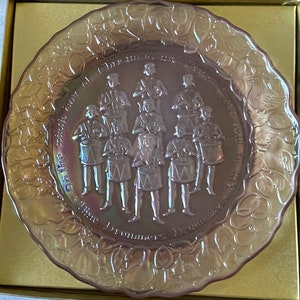 Vintage Imperial Carnival Glass “Nine Drummers Drumming”