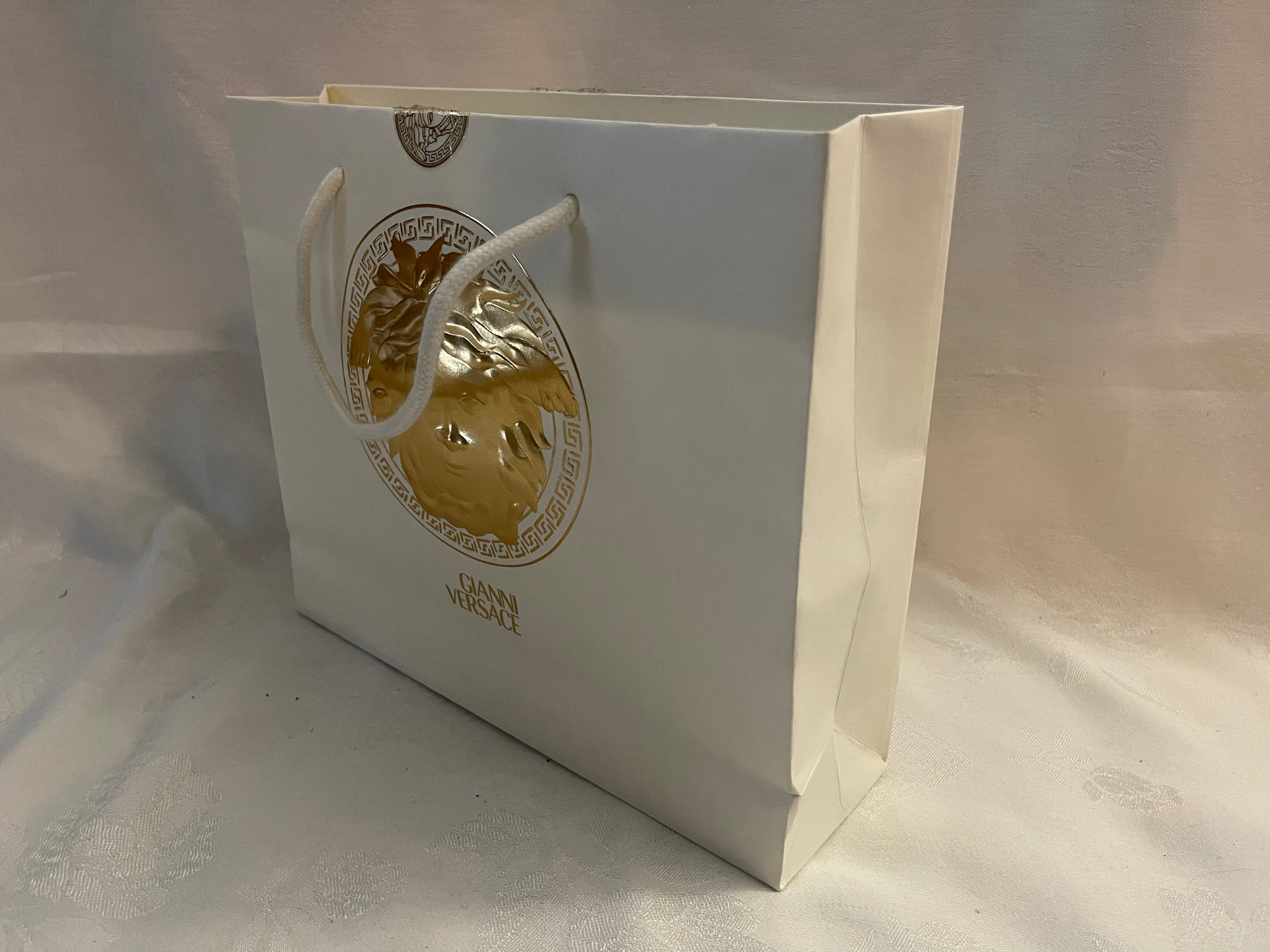 Gianni Versace Gold Medusa Shopping Bag - Etsy Gianni Versace Gold Medusa Shopping Bag - Etsy