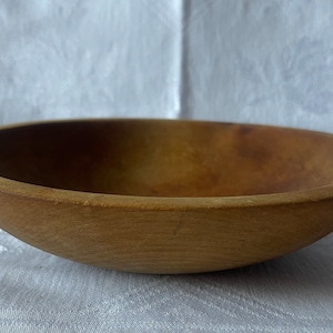 Antique Munising Primitive, Rustic, Farm House Chic, Cottage Chic Hand made Wood Dough Bowl zdjęcie 1