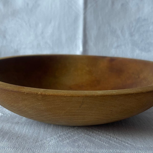 Antique Munising Primitive, Rustic, Farm House Chic, Cottage Chic Hand made Wood Dough Bowl