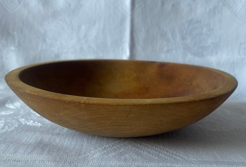 Antique Munising Primitive, Rustic, Farm House Chic, Cottage Chic Hand made Wood Dough Bowl zdjęcie 1