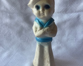 Vintage Carnival Chalkware Sailor Boy, Early in Style