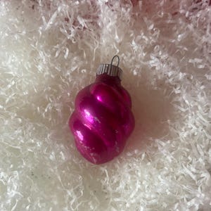 Vintage Merckglas Weihnachtsverzierung 1950er Jahre gewirbeltes Ornament
