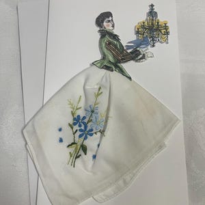 Cartão em branco para todas as ocasiões / Cartão de lenço / Obrigado / Cartão de presente / Cartão de melhoras / Bem-vinda à primavera