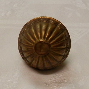 Antique French Style Curtain Tie Back in Brass Colored Metal