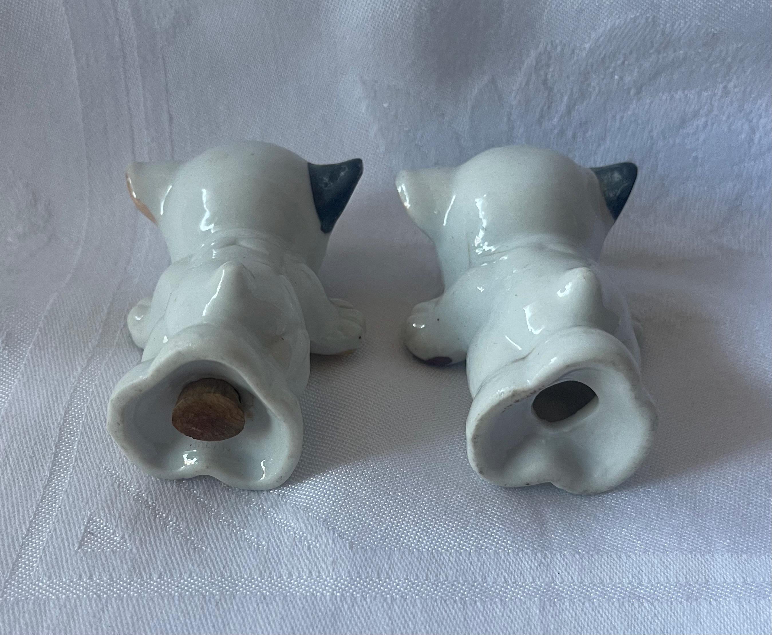 Kitchy Chic, “bonzo the Dog”, Luster Ware Salt and Pep, Salt and