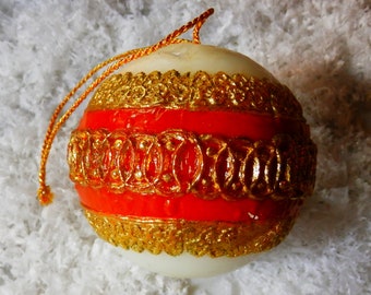 West German Wax Ornament. 1940's