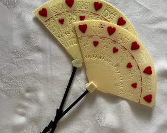 Rare Vintage Celluloid Fan l