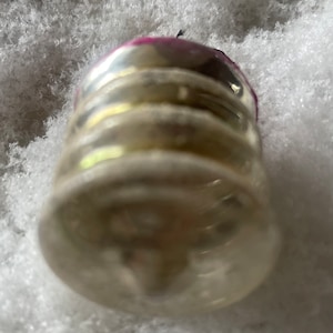 Vintage Mercury Glass Christmas Ornament 1950&#39;s Lantern Shape