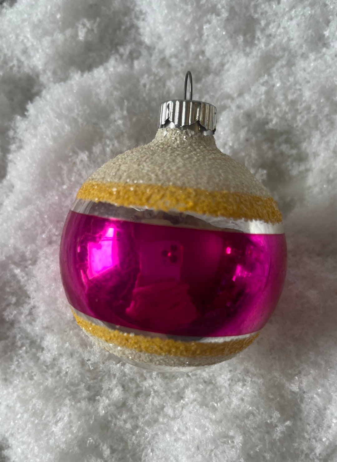 Vintage Frosted Mercury Glass Christmas Ornament 1950's - Etsy