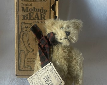 Adam's F Bearington Mohair Stuffed Jointed Bear, Boyds Bear