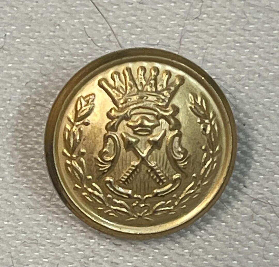 Swesh Button Vintage Dalarna Regiment Officer Button, Swedish Military Button - Etsy