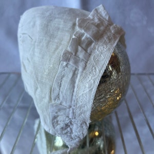 Antique Victorian, Edwardian, Primitive Baby Bonnet