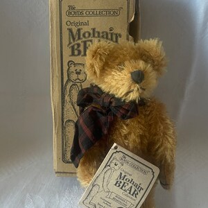 Maddison L Bearington Mohair Stuffed Jointed Bear, Boyds Bear