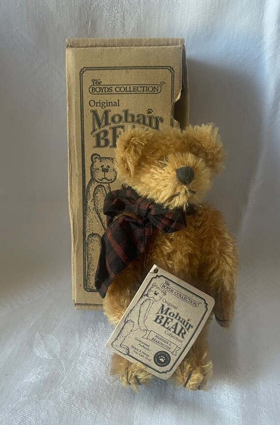 Maddison L Bearington Mohair Stuffed Jointed Bear, Boyds Bear