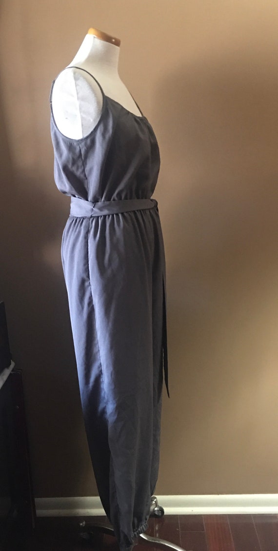 Naked Zebra Grey Crepe Jump Suit, size Medium 198… - image 4