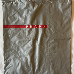 Vintage Vinyl Prada Shoe Bag, Purse Bag, Dust Bag
