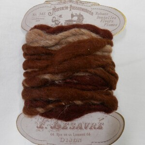 Vintage Hand Spun / Hand Dyed Wool Yarn for Weaving / Basketry / Art or Craft