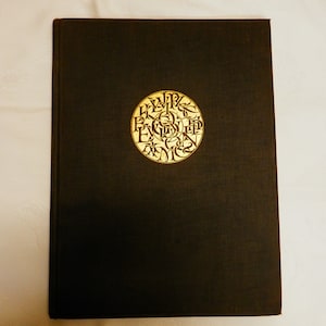 Libro antiguo "El alfabeto" de Fredric Goudy 1918