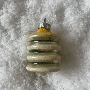 Vintage Merkur Glas Weihnachtsverzierung 1950er Laternenform