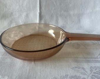 Amber Vision Ware Fry Pan / Skillet by Corning