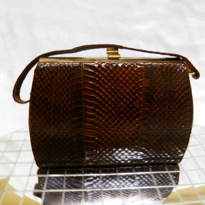 Vintage Snake Skin Purse 1940-1950's image 1