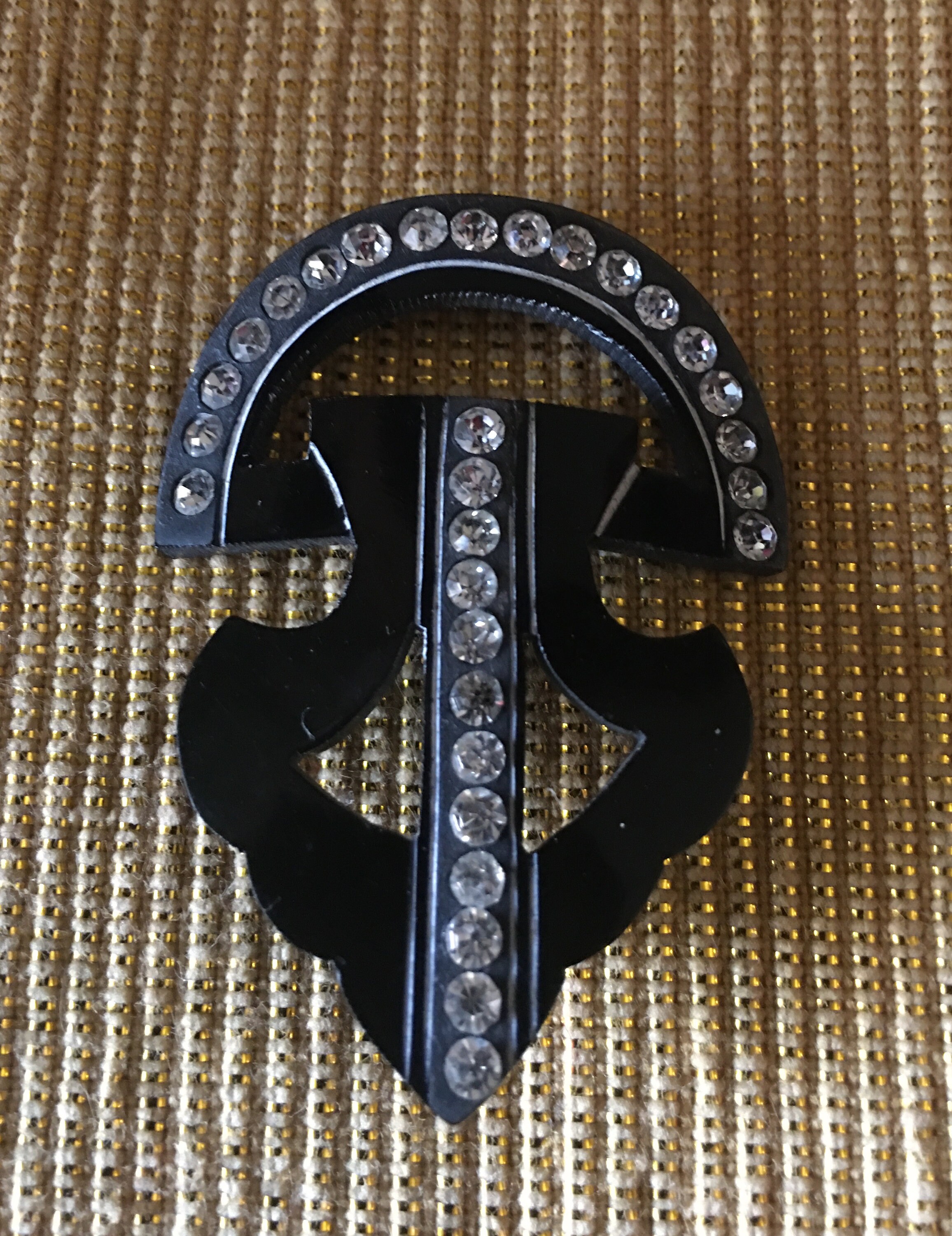 Vintage Art Deco Black Pin or Brooch With Rhinestones - Etsy UK Vintage Art Deco Black Pin or Brooch With Rhinestones - Etsy UK