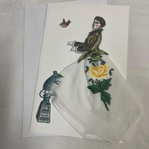 Biglietto vuoto per tutte le occasioni / Biglietto con fazzoletto / Biglietto di ringraziamento / Biglietto regalo / Biglietto di pronta guarigione / Benvenuta primavera