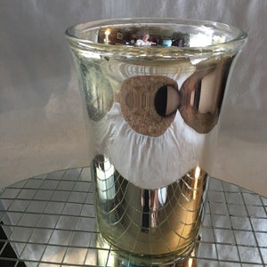 Balde de gelo de vidro de mercúrio antigo raro, vaso de 1800