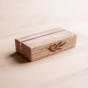 Petit présentoir en bois pour cartes de vœux, porte-cartes, petit porte-photos