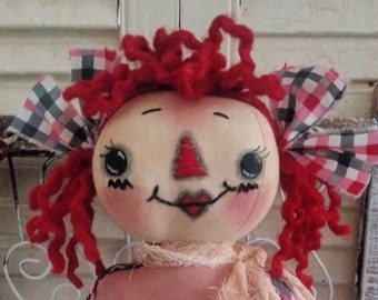 Raggedy Ann "Gimmee a Smooch" is a 9 inch dolly pattern that is easy peasy to create.