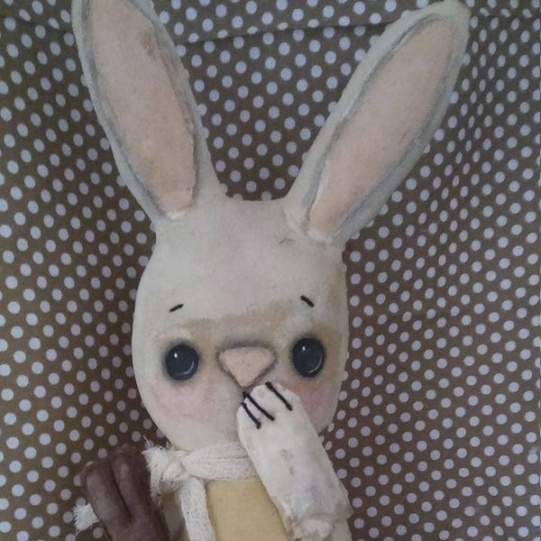 Primitive Easter Bunny "Forget the Carrots" pdf pattern