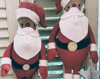 Primitive &quot;Saint Nicholas&quot; is an easy peasy Santa pattern for Christmas