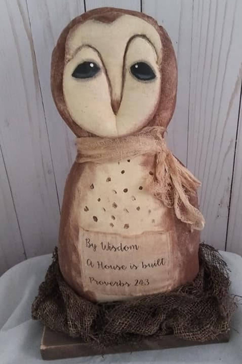 Primitive Owl Sewing Pattern Great for Fall Shows or Home Decor - Etsy