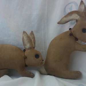 Primitive Bunny pattern in 2 styles sewing pattern  Easy Peasy