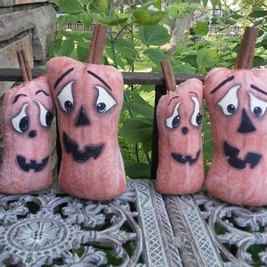 Primitive fall &quot;Crazy in Love for Pumkins&quot; easy pumpkin pattern PDF