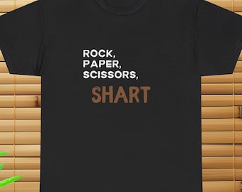 Rock Paper Scissors Shart T-Shirt, Funny Joke Shirt, Offensive Humor Shirt, Funny Gift Shirt