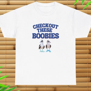Checkout These Boobies T-Shirt, Funny Shirt, Gift for Her, Girlfriend Shirt, Meme Shirt